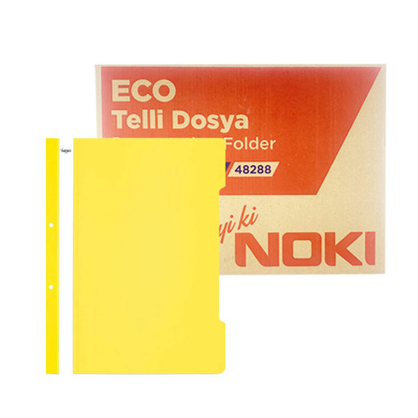 Noki Eco Telli Dosya 50'li Paket - Sarı (16 Adet)