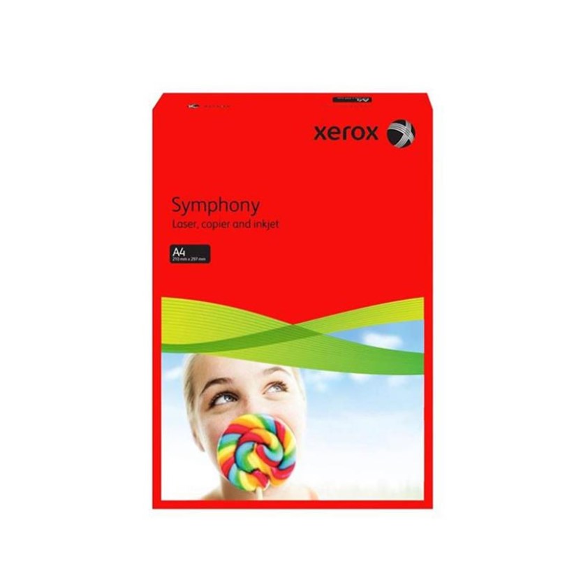 Xerox Symphony Renkli Fotokopi Kağıdı A4 80 gr 500 Adet - Kırmızı